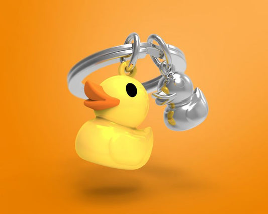 Yellow duck keychain