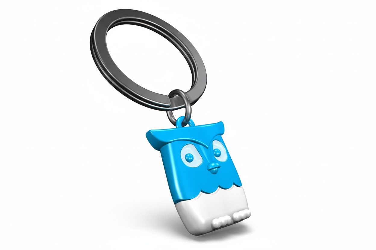 Blue owl key door