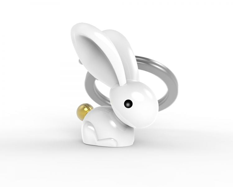 Porte clés Lapin Blanc