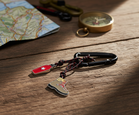 Trek carabiner key ring