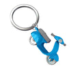 Keyring Blue Retro Scooter
