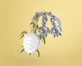 Porte-clés Tortue de Mer Dorée