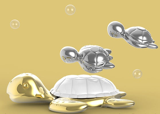 Porte-clés Tortue de Mer Dorée