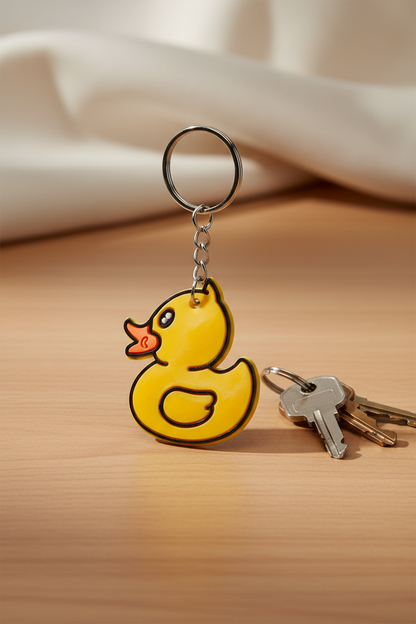 Yellow Duck Key Ring