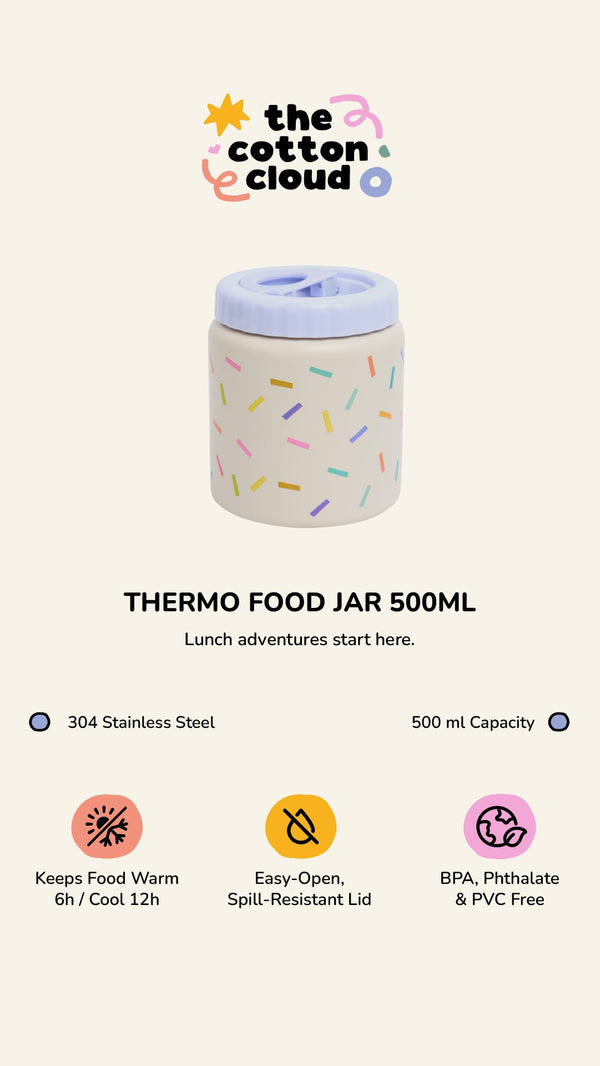 Stainless steel thermal food container CONFETTI 500ml