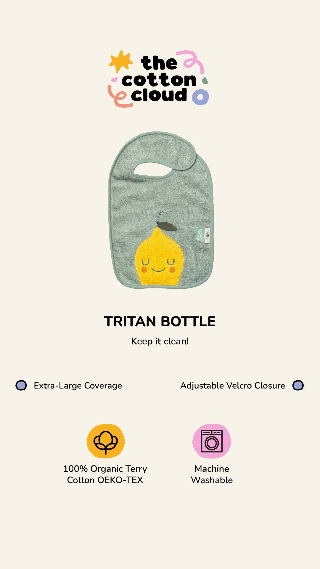 Terry Bib Mandy Mandarin