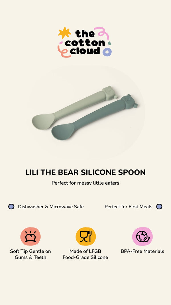 Silicone Spoon Set Lili the Bear Ocean/Iceberg
