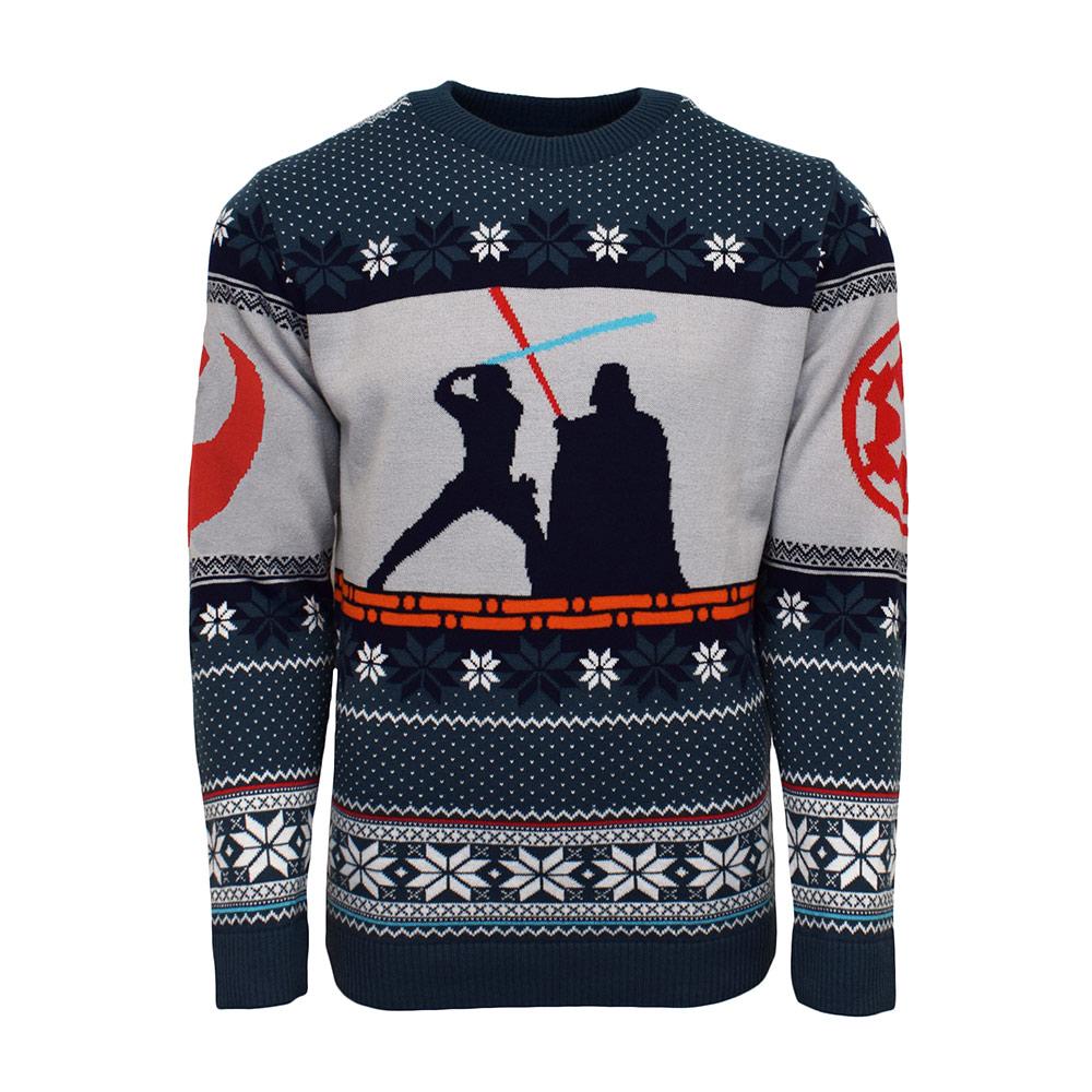 Christmas sweater Luke Skywalker vs Dark Vader