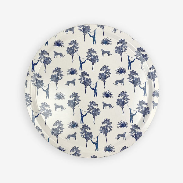 Blue jungle - Round tray