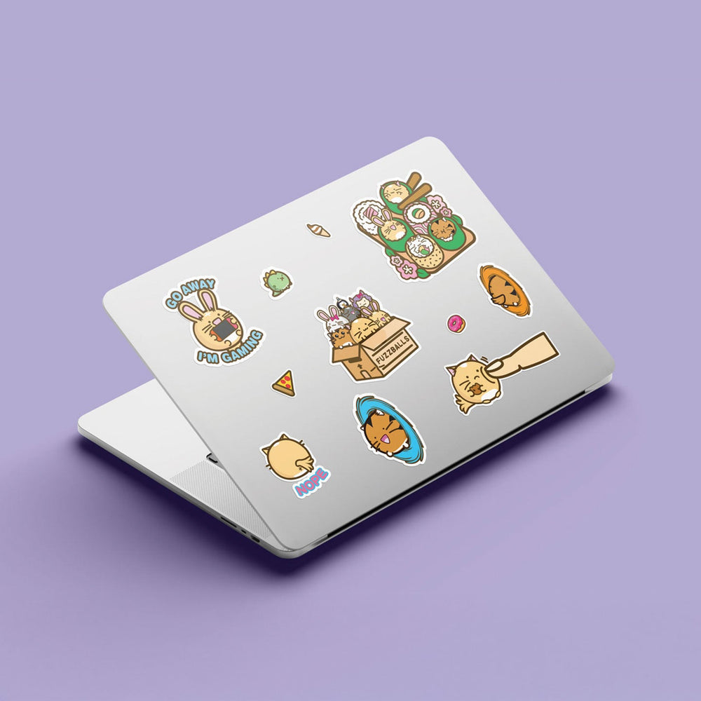 Fuzzballs Tech Stickers - Set of
