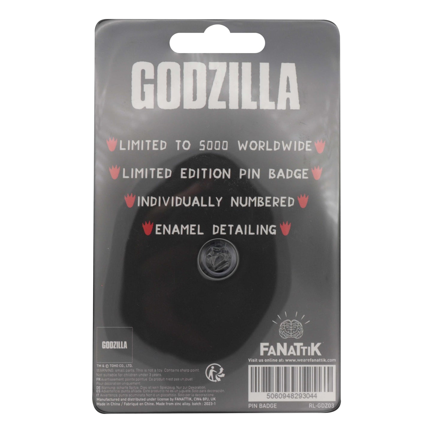 Godzilla-Anstecknadel – 40. Jubiläum Tiamat – VORBESTELLUNG*