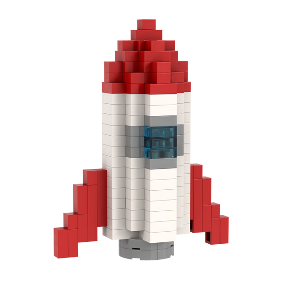 BRIXIES Postcard Rocket