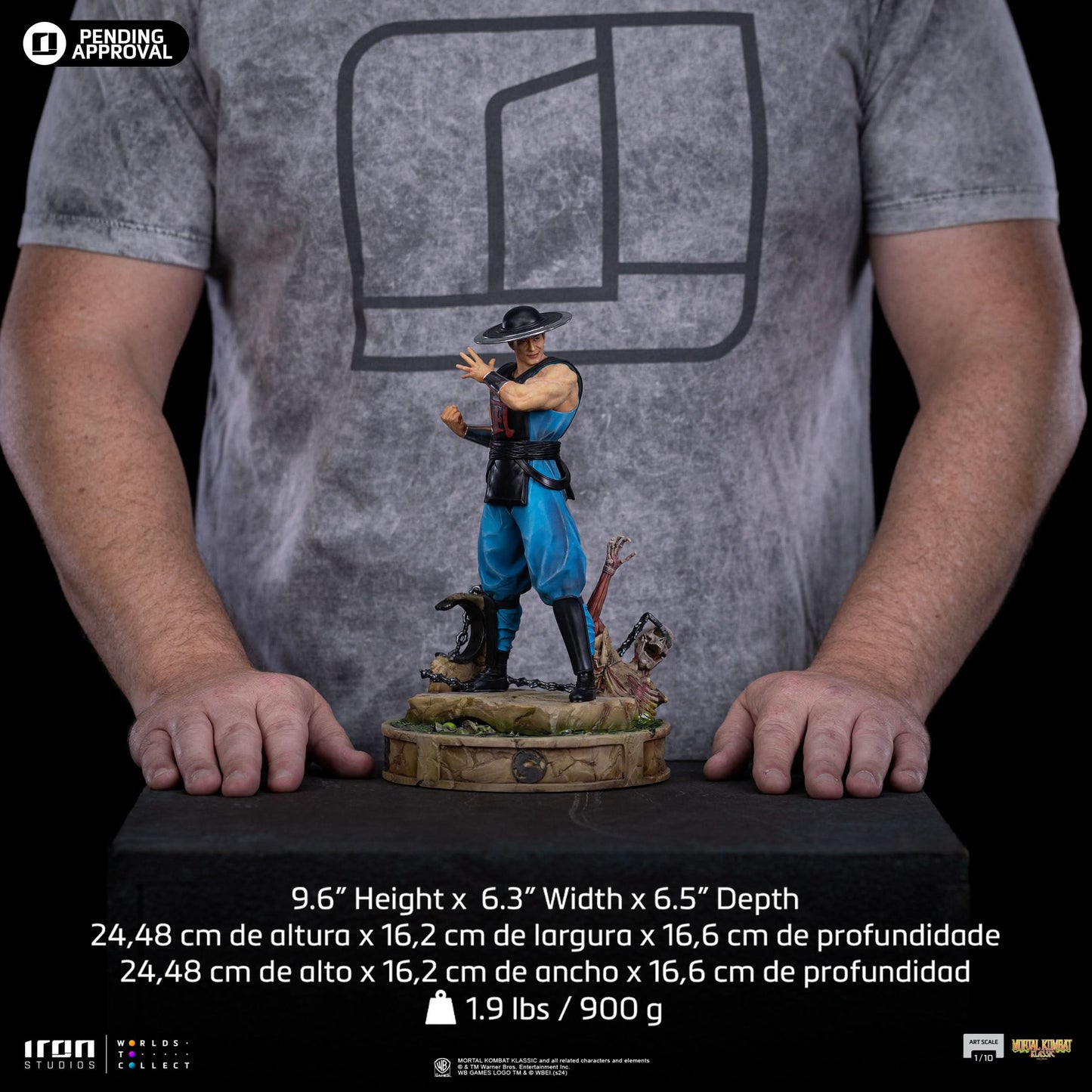 Kung Lao Statue - Mortal Kombat - Art Scale 1/10 - Iron Studios