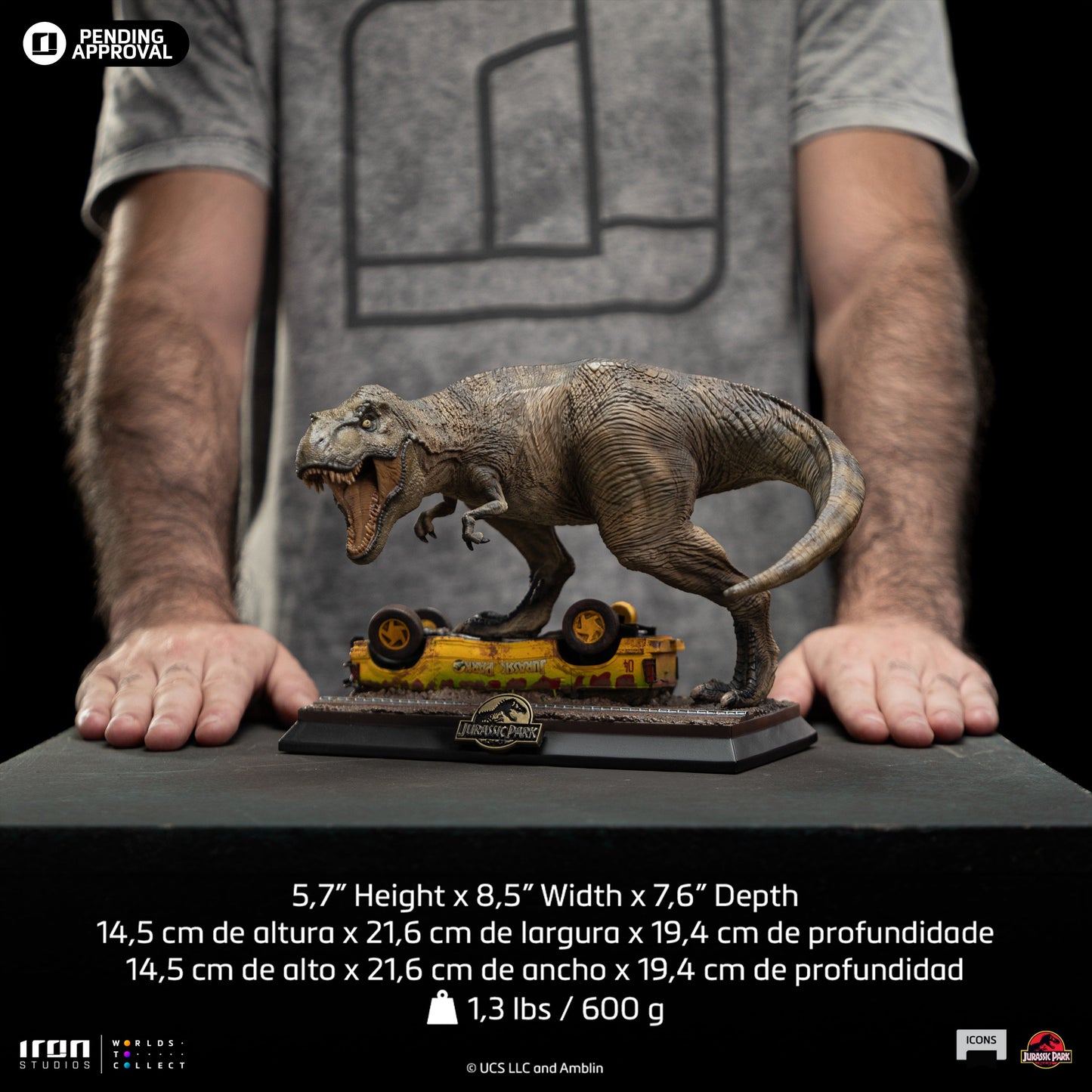 Statue T-Rex Attack - Jurassic Park - Icons - Jurassic World