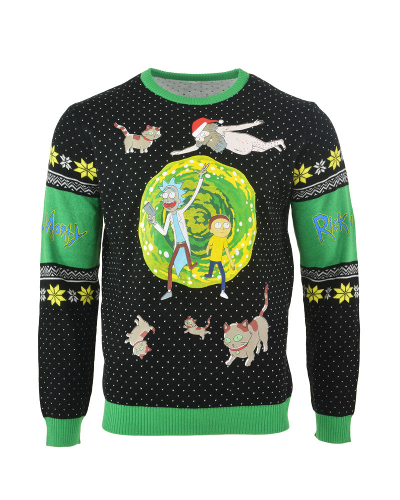 Maglione natalizio di Rick e Morty
