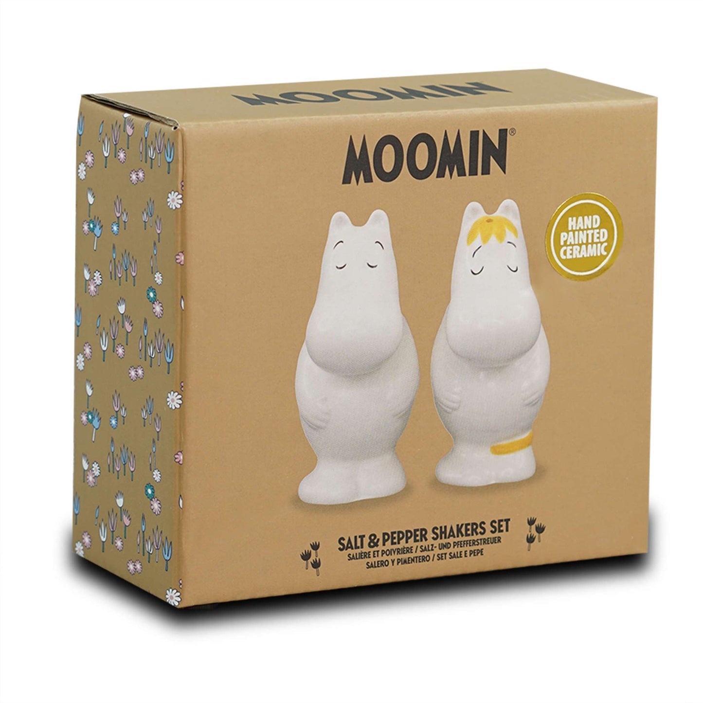 Moomin ceramic salt and pepper shakers