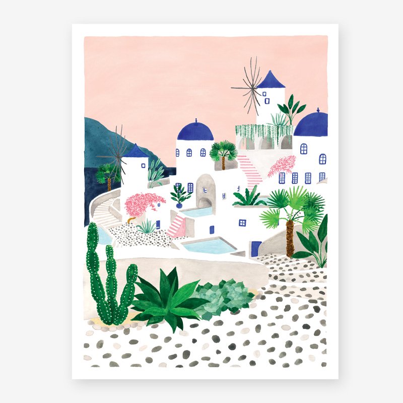 Santorini - Poster
