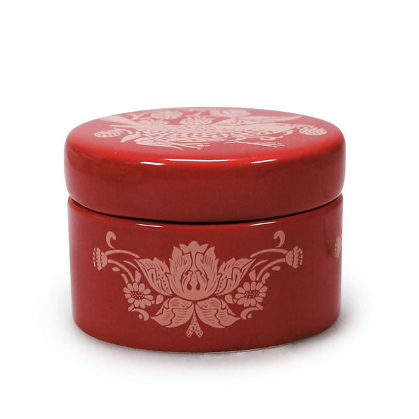 Boîte à bijoux en céramique William Morris - StrawberryThief Framboise