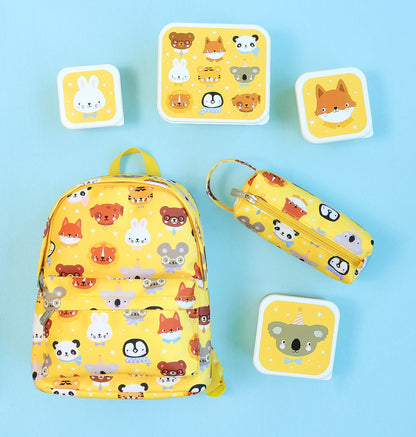 Lot de 4 boîtes repas et goûter - Amis des animaux – vue 7 – A Little Lovely Company