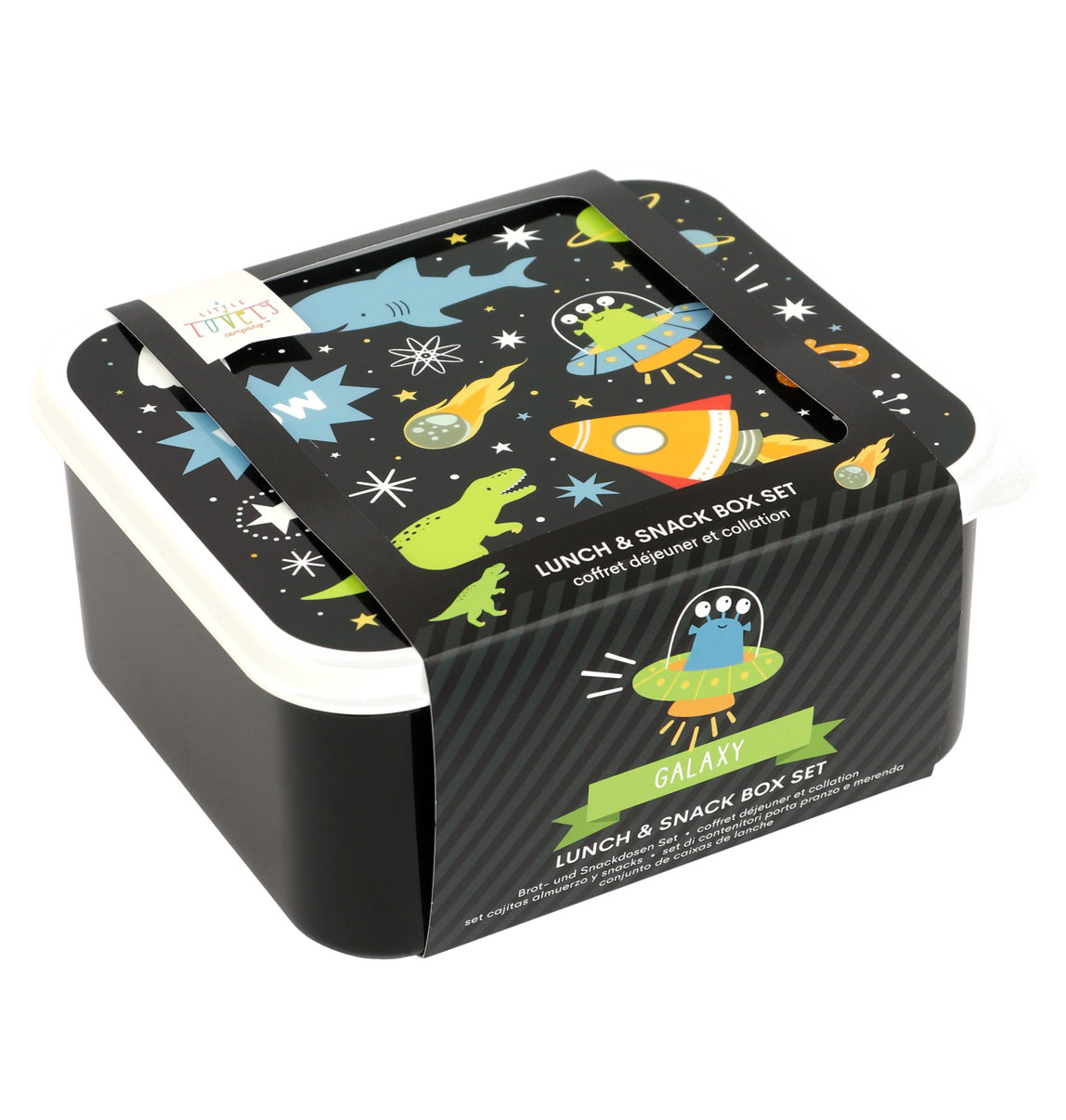 Lot de 4 boîtes repas et goûter - Galaxie – vue 5 – A Little Lovely Company