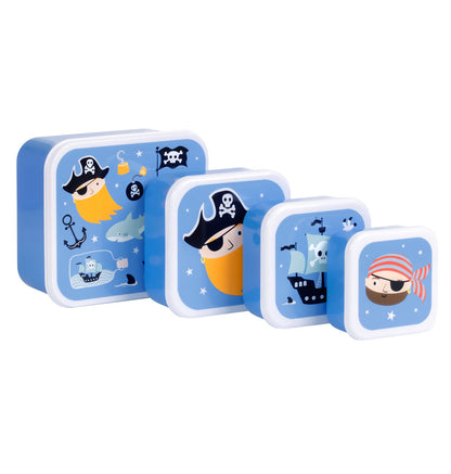 Lot de 4 boîtes repas et goûter - Pirates – vue 5 – A Little Lovely Company