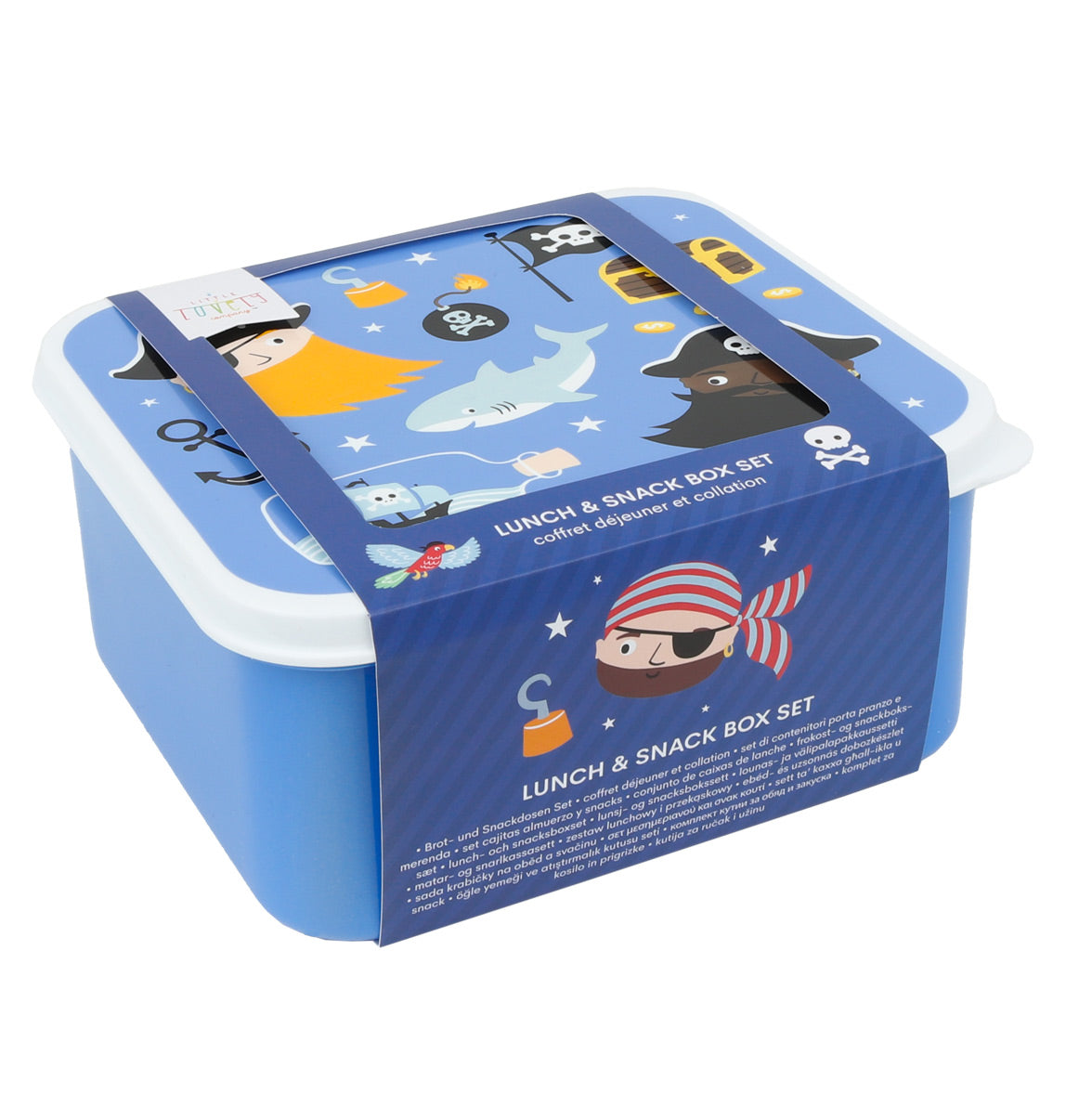Lot de 4 boîtes repas et goûter - Pirates – vue 8 – A Little Lovely Company