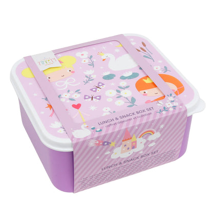 Lot de 4 boîtes repas et goûter - Princesses – vue 6 – A Little Lovely Company