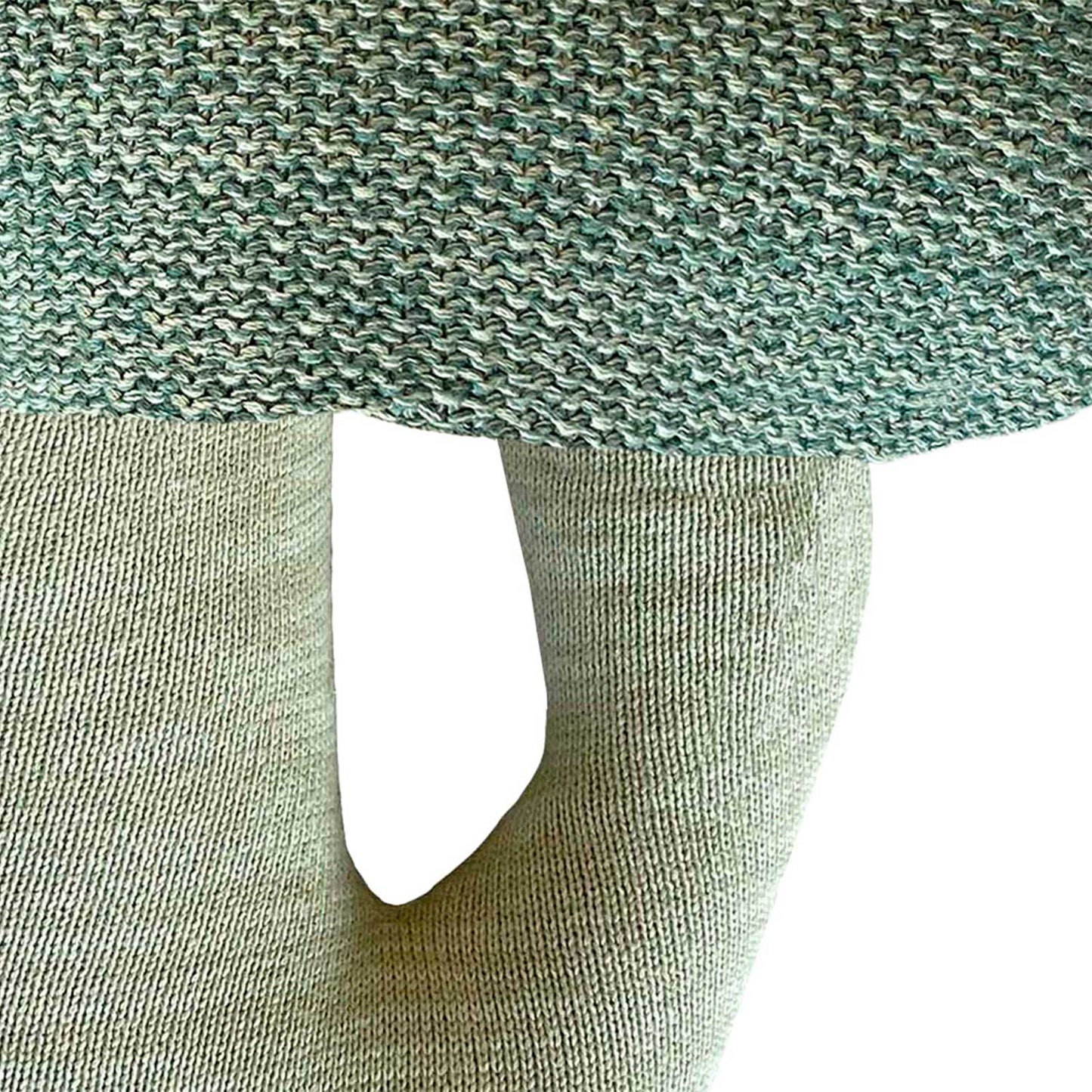 Knitted Brucy the Broccoli cushion
