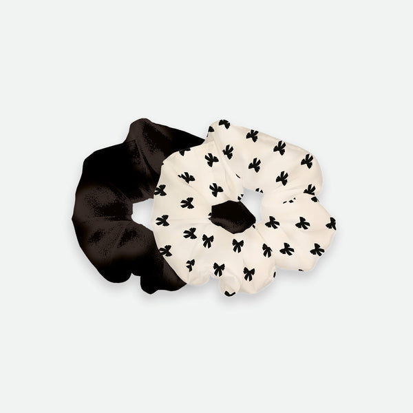 Black Bow - Scrunchies Duo