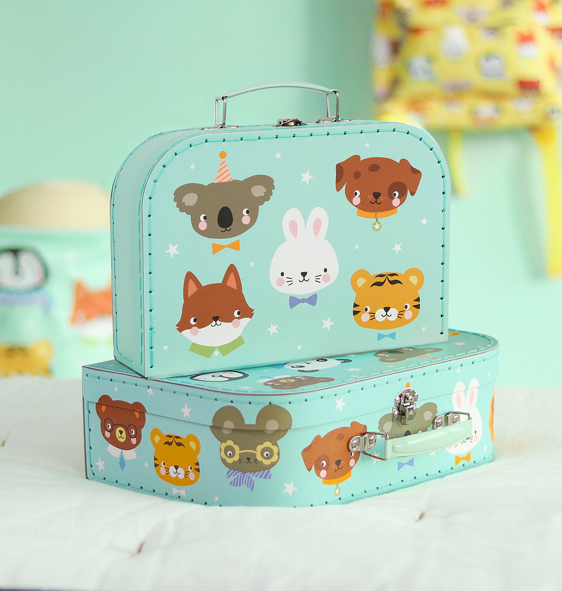 Set de 2 valises enfant - Amis des animaux – vue 6 – A Little Lovely Company