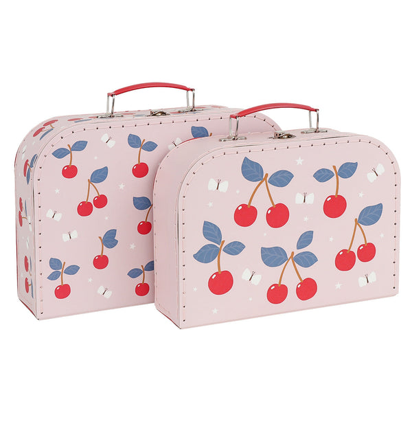 Set de 2 valises enfant - Cerises – A Little Lovely Company