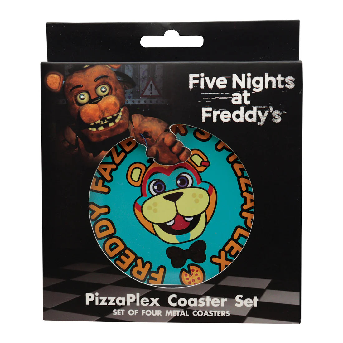 Pack of 4 Five Nights at Freddy's coasters - PizzaPlex