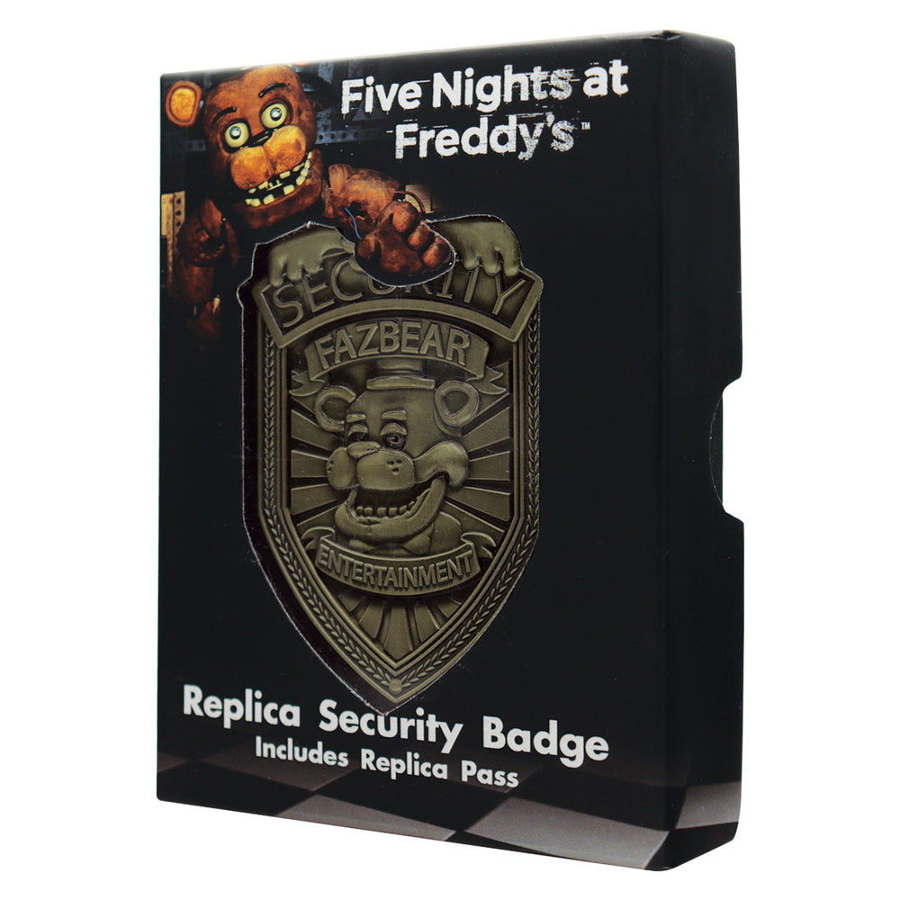 Five Nights at Freddy’s Collector’s Replica - Security Badge – Antique Brass Edition