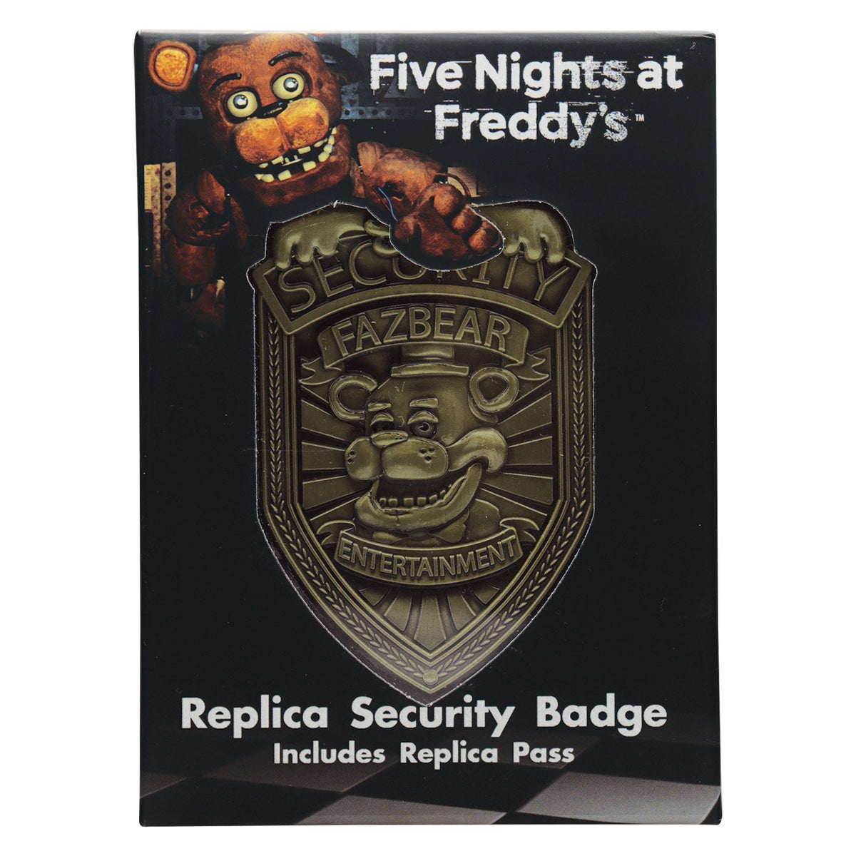 Réplique collector Five Nights at Freddy’s - Security Badge – Antique Brass Edition
