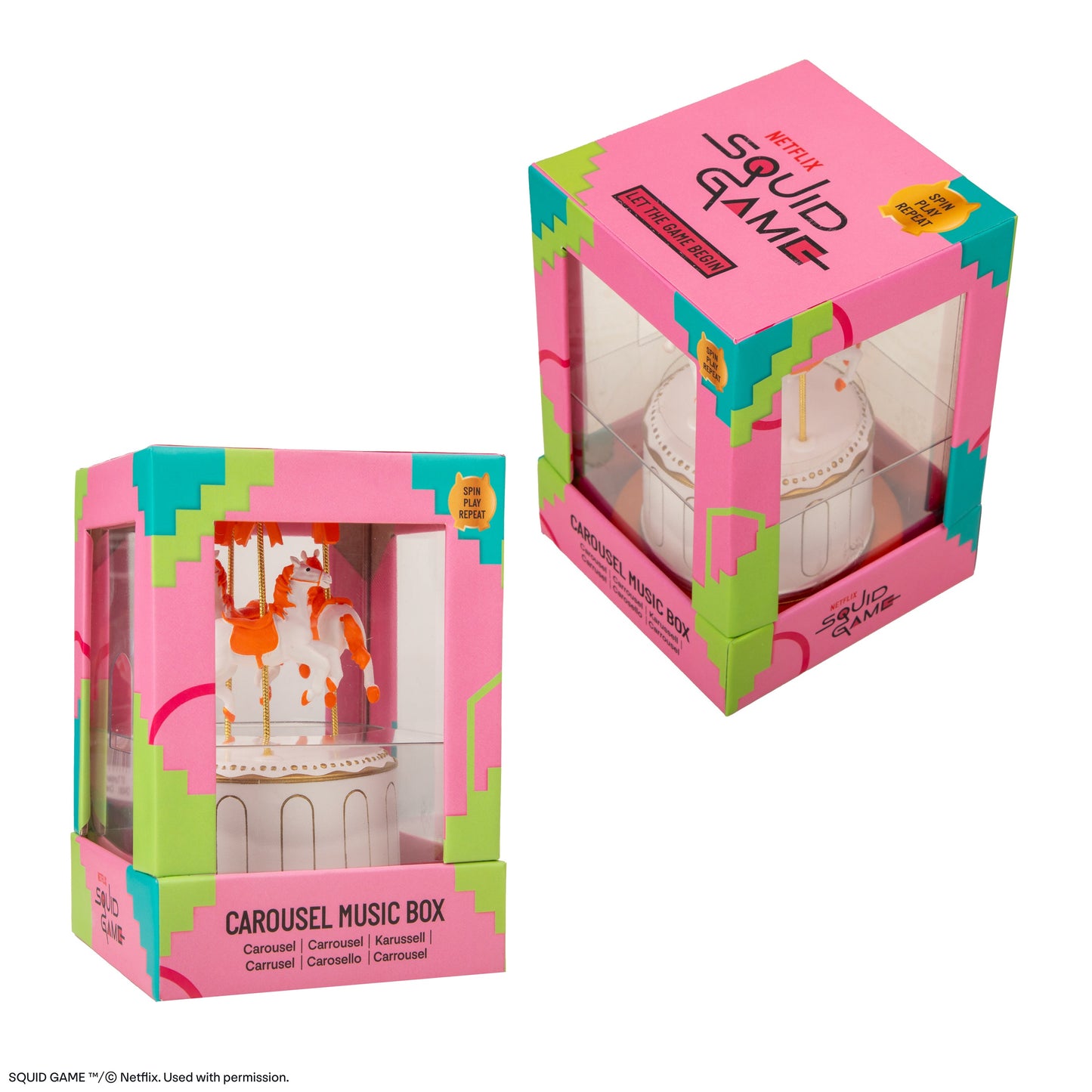 Squid Game Carousel Music Box Replica