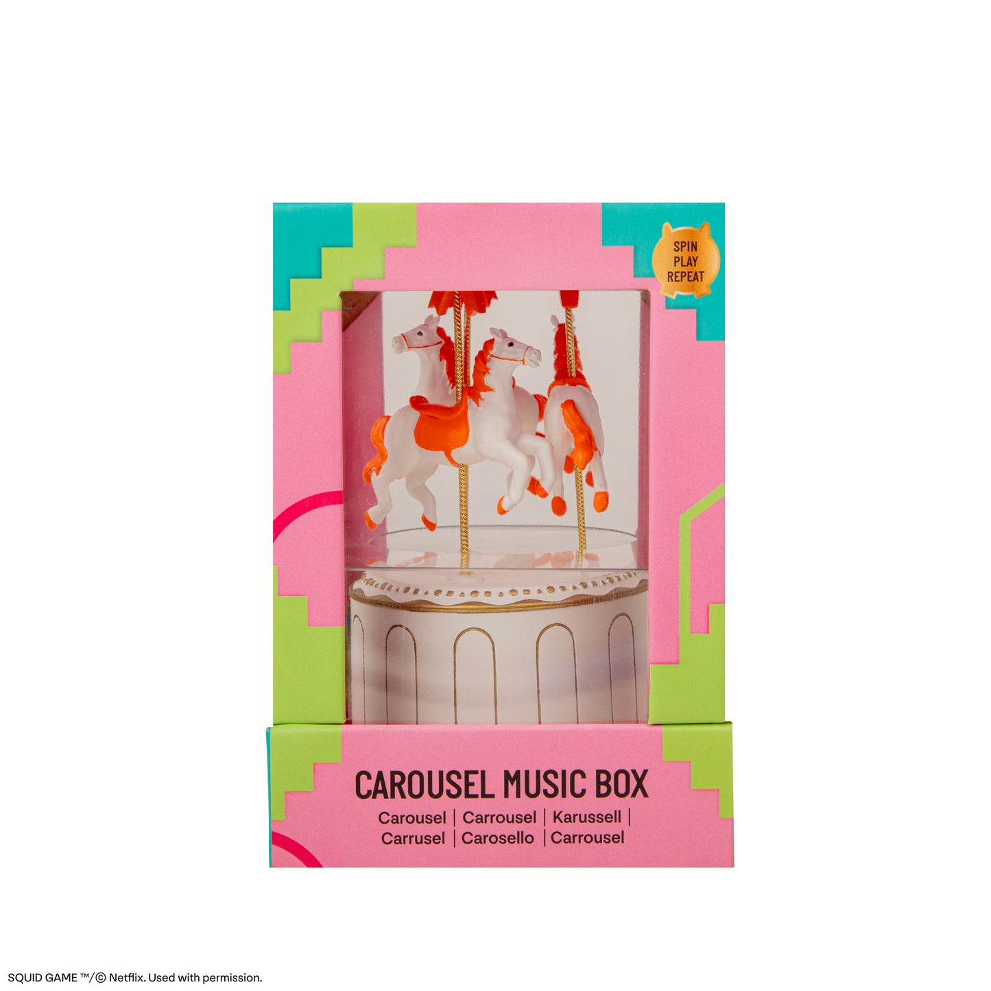 Squid Game Carousel Music Box Replica