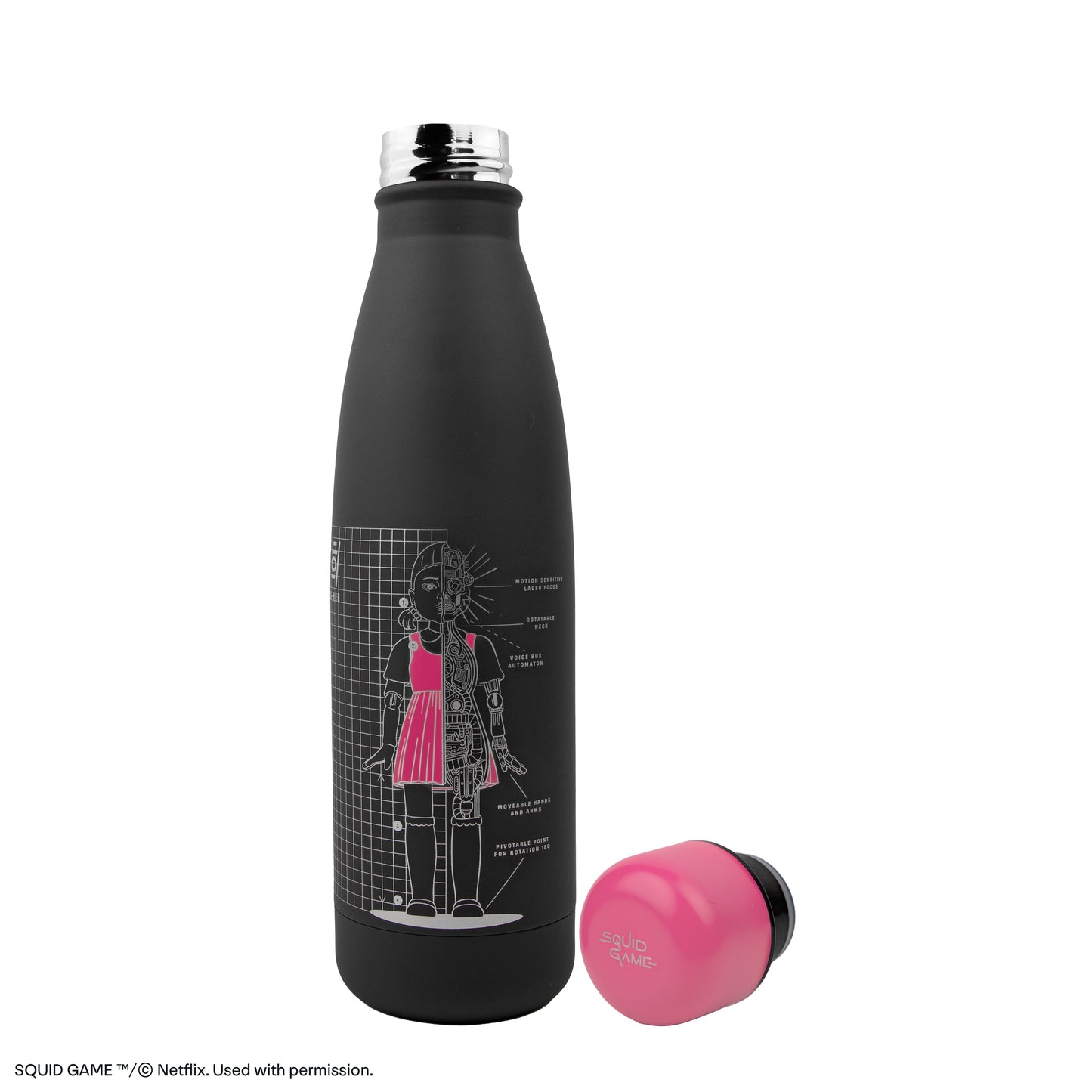Young-Hee Black Insulated Water Bottle