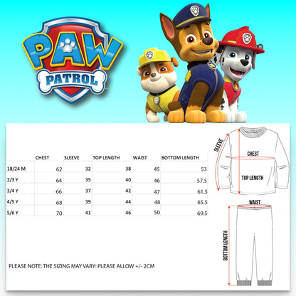 Paw Patrol Personalized Pyjama with Letter