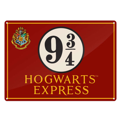 Plaque décorative en métal Harry Potter - Poudlard Express
