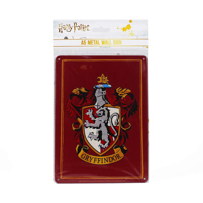 A5 Decorative Metal Plate Harry Potter Gryffindor