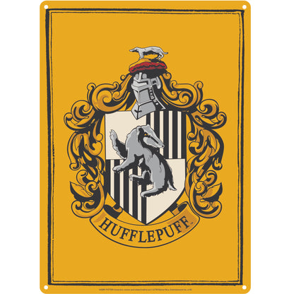 Harry Potter Hufflepuff A5 Decorative Metal Plaque