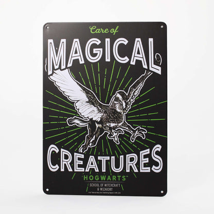 A5 Harry Potter Magical Creatures Decorative Metal Sign