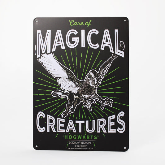 A5 Harry Potter Magical Creatures Decorative Metal Sign