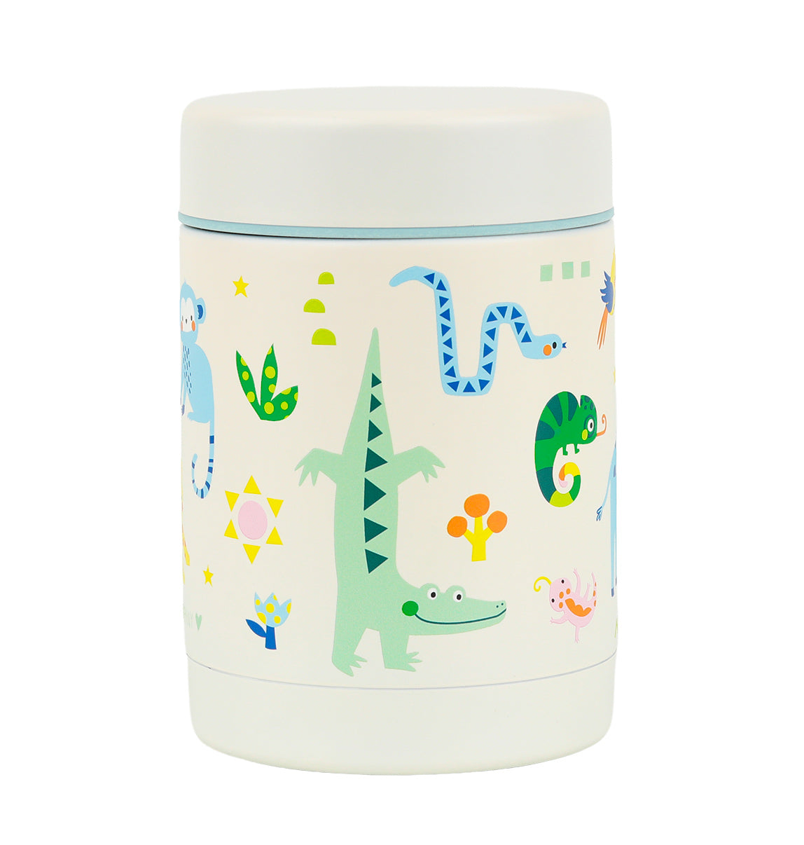 Pot alimentaire isotherme en inox - Jungle – vue 3 – A Little Lovely Company