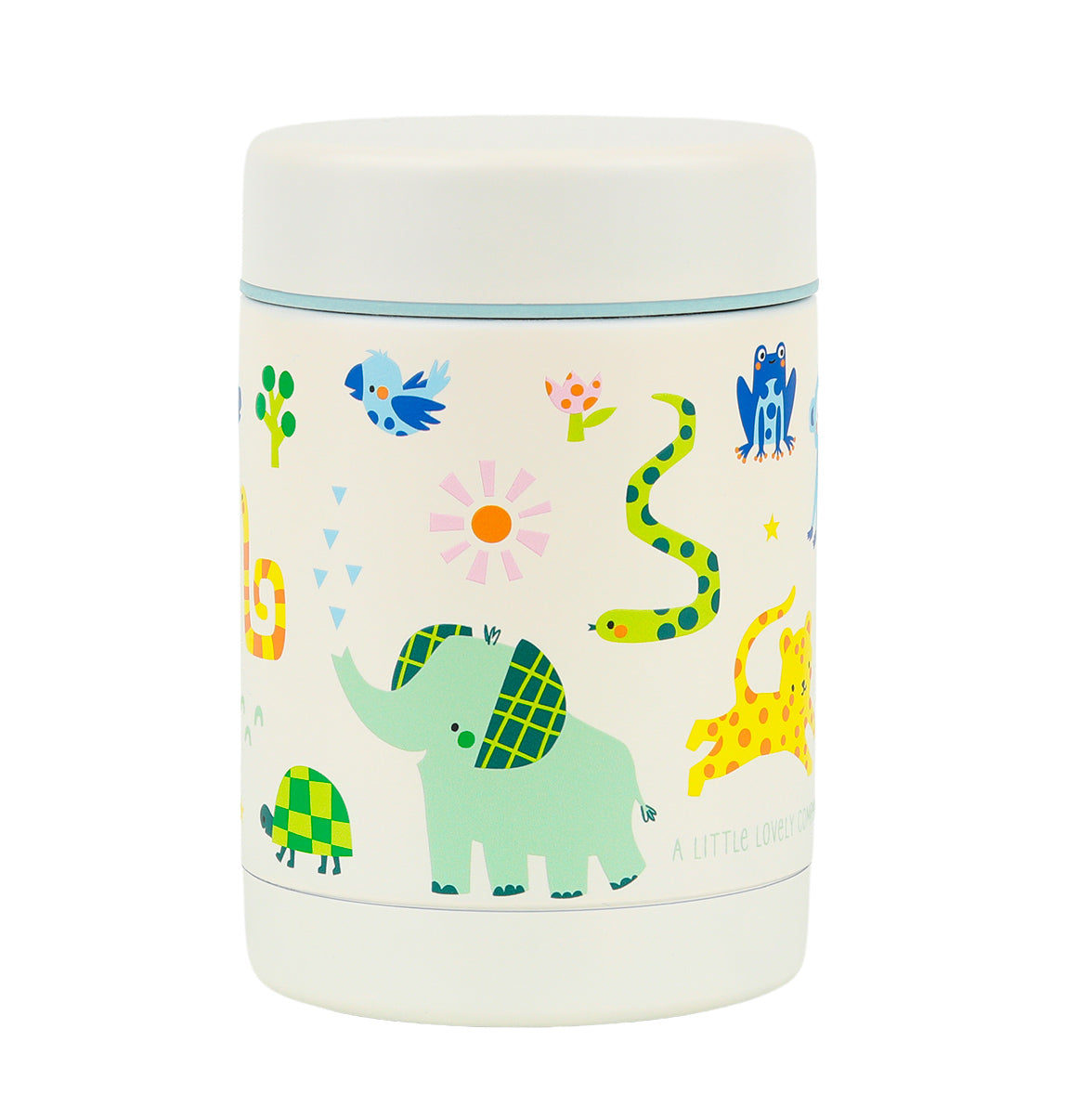 Pot alimentaire isotherme en inox - Jungle – vue 4 – A Little Lovely Company