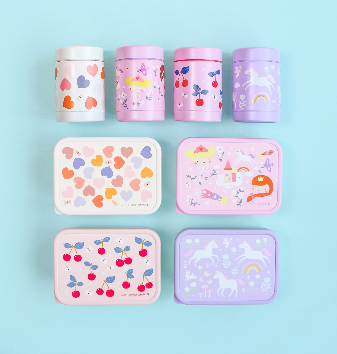 Pot alimentaire isotherme en inox - Princesses – vue 8 – A Little Lovely Company