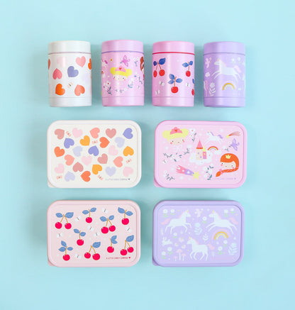 Pot alimentaire isotherme en inox - Princesses – vue 8 – A Little Lovely Company