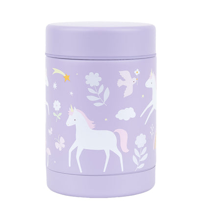 Pot alimentaire isotherme en inox - Unicorn Dreams – vue 3 – A Little Lovely Company
