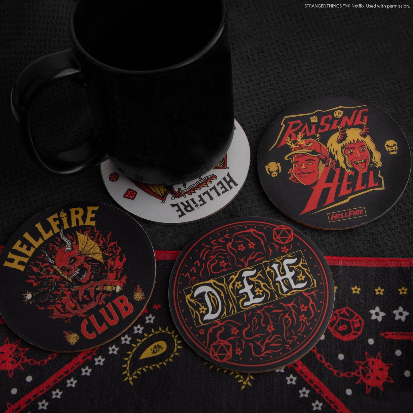 *Set of 4 Hellfire Club Coasters