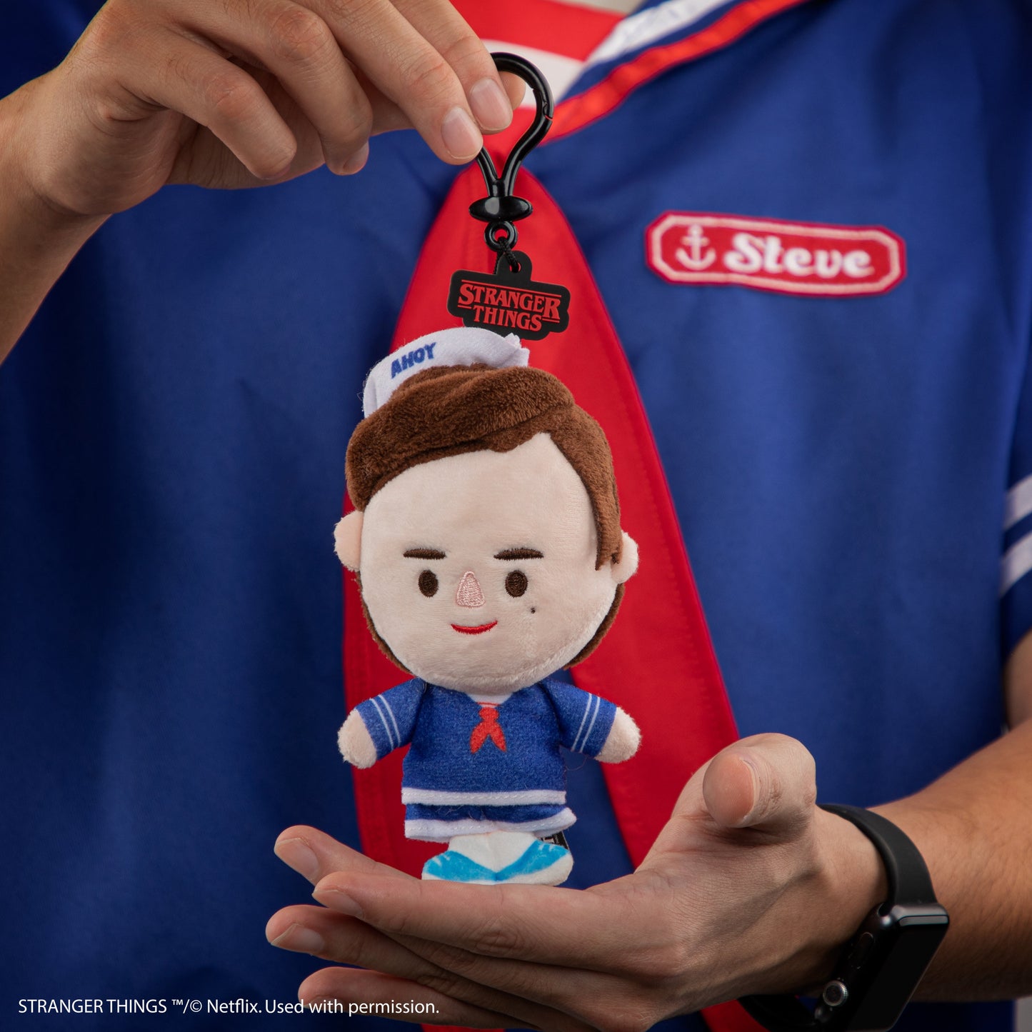 Steve Scoops Ahoy Plush Keychain